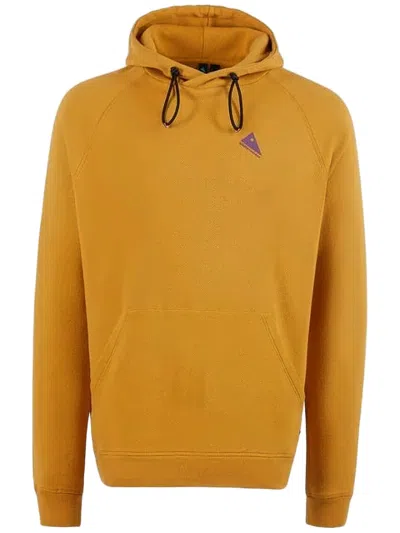 Klättermusen Mustard Yellow Hoodie With Graphic Back In Orange