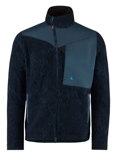 Klättermusen Panelled Zip-fastening Jacket In Blue