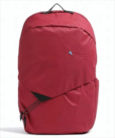 Klättermusen Red Backpack With Padded Straps In White