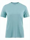 Klättermusen Relaxed Fit Crew Neck T-shirt With Subtle Branding In Blue