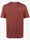 Klättermusen Short-sleeve T-shirt With Subtle Logo In Burgundy