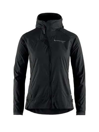 Klättermusen Sleek Fitted Black Jacket With Hood