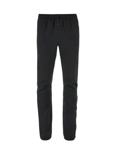 Klättermusen Straight Fit Pants With Elastic Waistband In Black