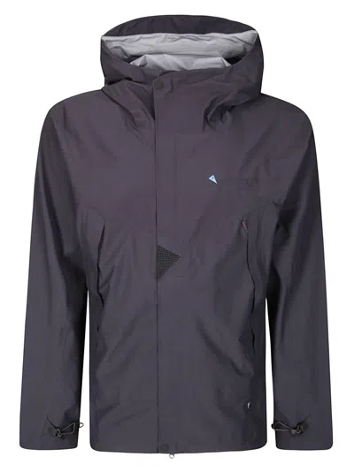 Klättermusen Technical Jacket With Hidden Zip Closure In Blue