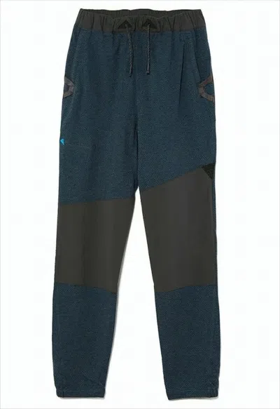 Klättermusen Textured Fabric Straight Pants With Elastic Waistband In Multi