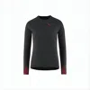 Klättermusen Textured Knit Long-sleeve T-shirt With Contrasting Accents In Gray