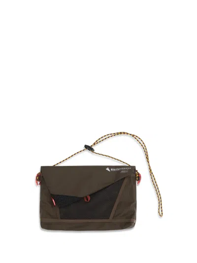 Klättermusen Waterproof Recycled Nylon Pouch In Brown