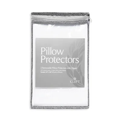 Kluft Pillow Protector, Queen - Pack Of 2 - Exclusive In Gray