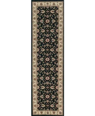 Km Home Closeout!  1592/1014/black Pesaro Black 2'2" X 7'7" Runner Rug