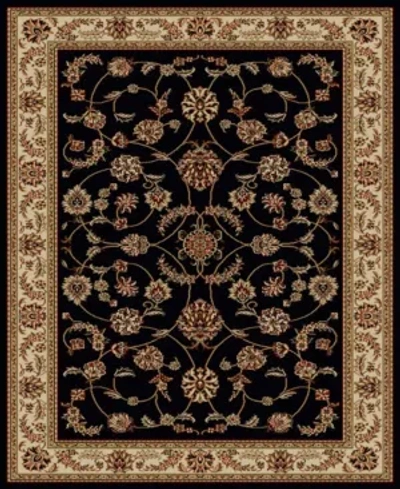 Km Home Closeout!  1596/1310/black Pesaro Black 3'3" X 4'11" Area Rug