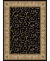 Km Home Closeout!  Pesaro 1599 3'3" X 4'11" Area Rug In Black