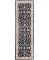 Km Home Poise Pse-7203 2'3" X 7'7" Runner Area Rug In Blue