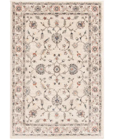 Km Home Closeout!  Poise Pse-7203 3'3" X 5' Area Rug In Ivory