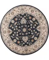 Km Home Closeout!  Poise Pse-7203 5'3" X 5'3" Round Area Rug In Blue