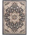 Km Home Closeout!  Poise Pse-7230 3'3" X 5' Area Rug In Blue