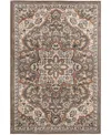 Km Home Closeout!  Poise Pse-7230 3'3" X 5' Area Rug In Coffee