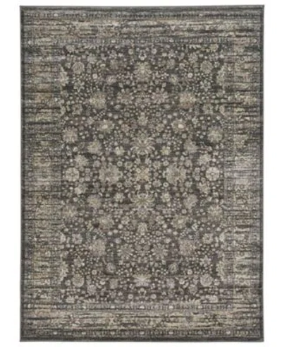 Km Home Closeout  Silvano Sil 02 Brown Area Rug