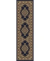 Km Home Closeout!  Umbria 1191 2'2" X 7'7" Runner Rug In Blue
