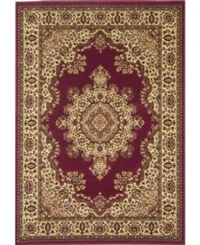 Km Home Closeout!  Umbria 1191 7'9" X 11' Area Rug In Burgundy