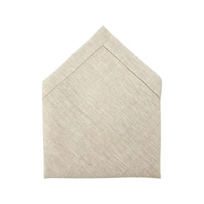 Km Home Collection Amata Linen Napkins Set Of 2 In Neutral