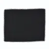Km Home Collection Black Linen Placemats With Pearl Set Of 2 In Black