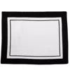 Km Home Collection Black / White Soho Cotton Placemat Set