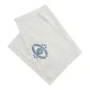 Km Home Collection Eye Embroidery Face Towel In White