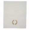Km Home Collection Golden Petals Embroidered Face Towel In Yellow