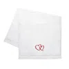 Km Home Collection Hearts Embroidery Face Towel