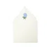 Km Home Collection Hydrangea Embroidery Linen Napkins Set Of 2