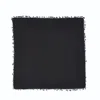 Km Home Collection Macrame Black Napkin In Black