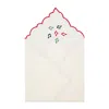 Km Home Collection Neutrals Set Of Two Musical Note Embroidery Cotton Napkin