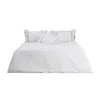 Km Home Collection Neutrals / White Brown Chain Bedding Set In White