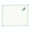 Km Home Collection Olive Embroidery Linen Placemat Set Of 2 In Green