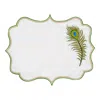 Km Home Collection Pavona Linen Placemat Set Of 2 In Multi