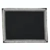 Km Home Collection Petit-carré Linen Placemats Set Of 2 In Black