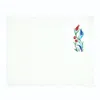 Km Home Collection Red Tulip Embroidery Linen Placemat Set Of 2 In Multi