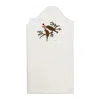 Km Home Collection Set Of 4 Lovebirds Embroidery Cotton Napkins In Multi