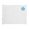 Km Home Collection Turquoise Pomegranate Linen Placemat Set Of 2
