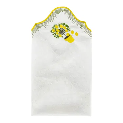 Km Home Collection Tuscany Cotton Napkin Set Of 2 In Yellow