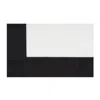 Km Home Collection White / Black Soho Cotton Tablecloth