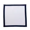 Km Home Collection White Capri Cotton Napkins Set