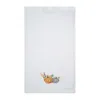Km Home Collection White Pumpkin Embroidery Halloween Hand Towel In White