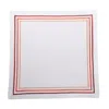 Km Home Collection White Sunset Cotton Napkins Set