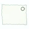 Km Home Collection Wreath Embroidery Linen Placemat Set Of 2 In Multi