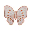 Km Home Collection Yellow / Orange Butterfly Cotton Placemat Orange Set