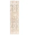 Km Home Deseo Rune 2'3" X 7'7" Runner Area Rug In Gray