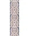 Km Home Dora 504 2'6" X 10' Runner Area Rug In Slate