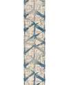 Km Home Dora 508 2'6" X 10' Runner Area Rug In Ocean