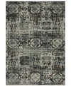 Km Home Gemini 2060v 6'7" X 9'6" Area Rug In Charcoal